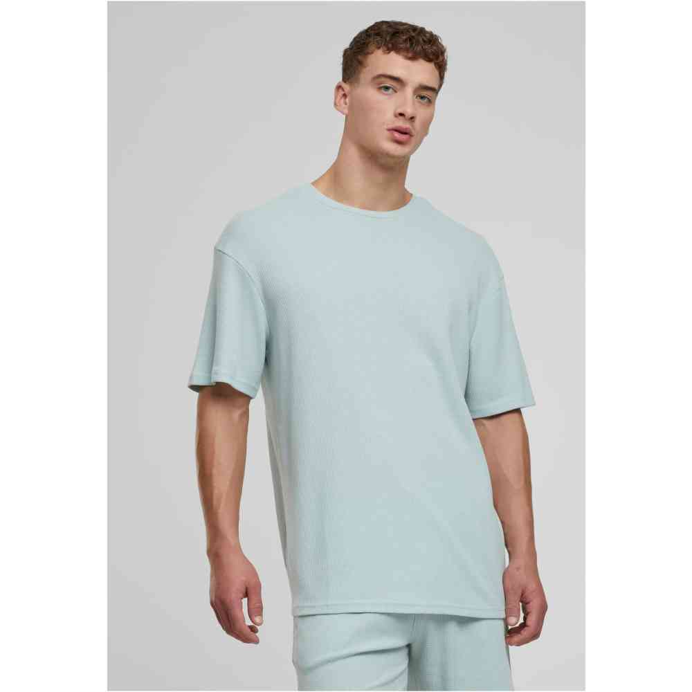 Urban Classics - Waffle Heren T-shirt - Mintgroen